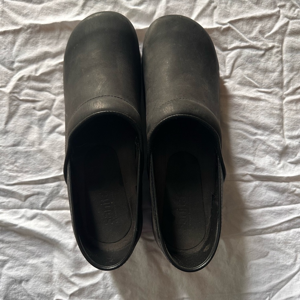 Black Sanita Clogs - 43